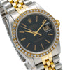 Rolex Datejust Diamond Watch, 16013 36mm, Black Dial With 1.10 CT Diamonds