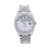 Rolex Datejust Diamond Watch, 116200 36mm, Silver Diamond Dial With 1.75 CT Diamonds