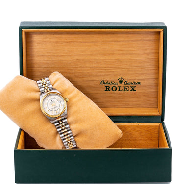 Rolex Lady-Datejust 69173 26MM White Dial With Two Tone Jubilee Bracelet