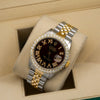 Rolex Datejust Diamond Watch, 16013 36mm, Brown Diamond Dial With 3.75 CT Diamonds