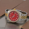 Rolex Datejust Diamond Watch, 16013 36mm, Red Diamond Dial With 1.20 CT Diamonds