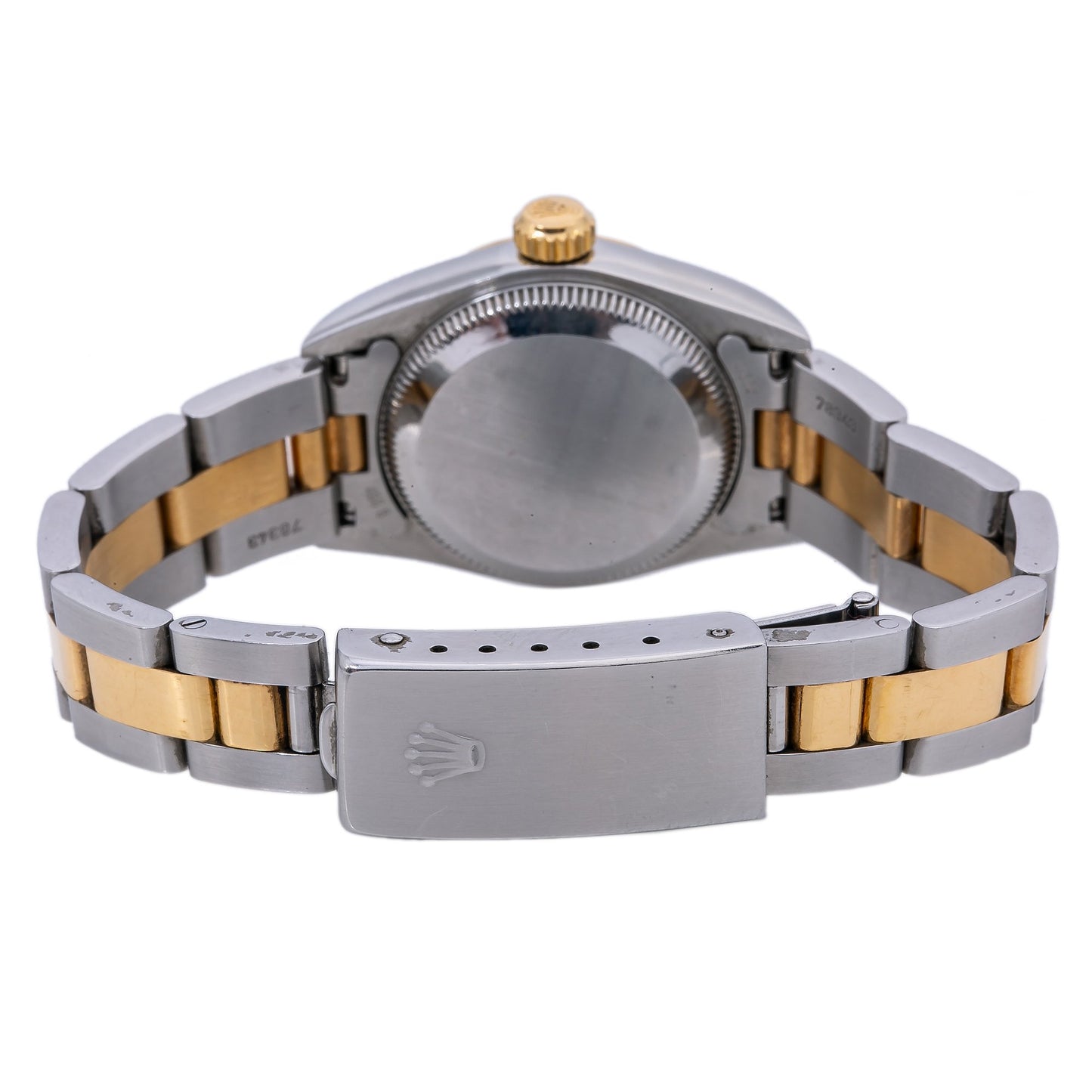 Rolex Oyster Perpetual NonDate 67183 24MM Silver Dial With Two Tone Oyster Bracelet