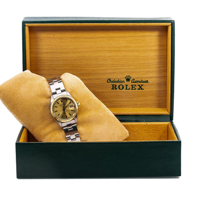 Rolex Lady-Datejust 6917 26MM Champagne Dial With Stainless Steel Oyster Bracelet