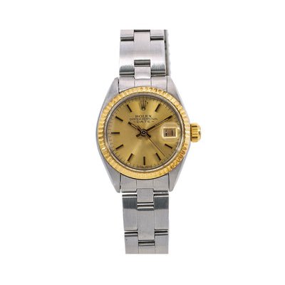 Rolex Lady-Datejust 6917 26MM Champagne Dial With Stainless Steel Oyster Bracelet