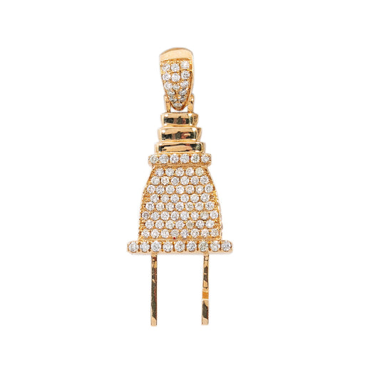 14K Yellow Gold Pendant with 1.96 CT Diamonds