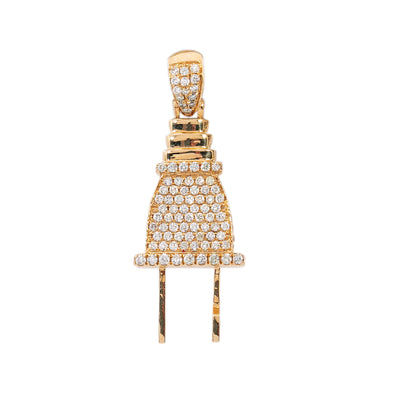 14K Yellow Gold Pendant with 1.96 CT Diamonds