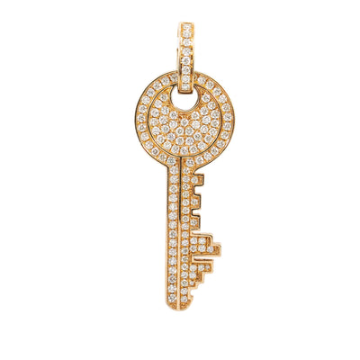 14K Yellow Gold Pendant with 1.61 CT Diamonds