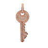 14K Rose Gold Pendant with 1.67 CT Diamonds