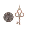 14K Rose Gold Pendant with 1.85 CT Diamonds