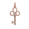 14K Rose Gold Pendant with 1.85 CT Diamonds