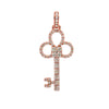 14K Rose Gold Pendant with 1.20 CT Diamonds