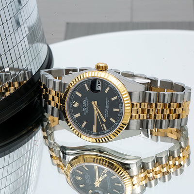 Rolex Datejust 178273 31MM Black Dial With Two Tone Jubilee Bracelet