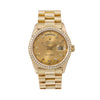 Rolex Day-Date Diamond Watch, 1803 36mm, Champagne Diamond Dial With 1.20 CT Diamonds