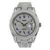 Rolex Datejust II Diamond Watch, 116300 41mm, Diamond Dial With Blue Arabic Numerals 13CT Diamonds