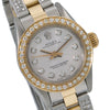 Rolex Oyster Perpetual Diamond Watch, 67193 26mm, Grey Diamond Dial With 2.25 CT Diamonds