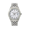 Rolex Datejust Diamond Watch, 16000 36mm, White Diamond Dial With 1.40 CT Diamonds