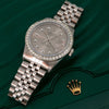 Rolex Datejust Diamond Watch, 16014 36mm, Silver Diamond Dial With 1.20 CT Diamonds