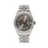 Rolex Datejust Diamond Watch, 16014 36mm, Silver Diamond Dial With 1.20 CT Diamonds