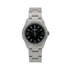 Rolex Oyster Perpetual Diamond Watch, 77080 31mm, Black Dial With 0.90 CT Diamonds