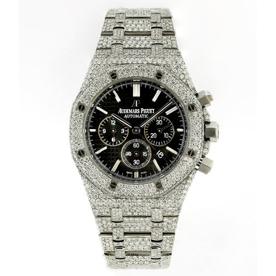 Audemars Piguet Royal Oak Chronograph 26331ST 41mm Black Dial With 23.75 CT Diamonds