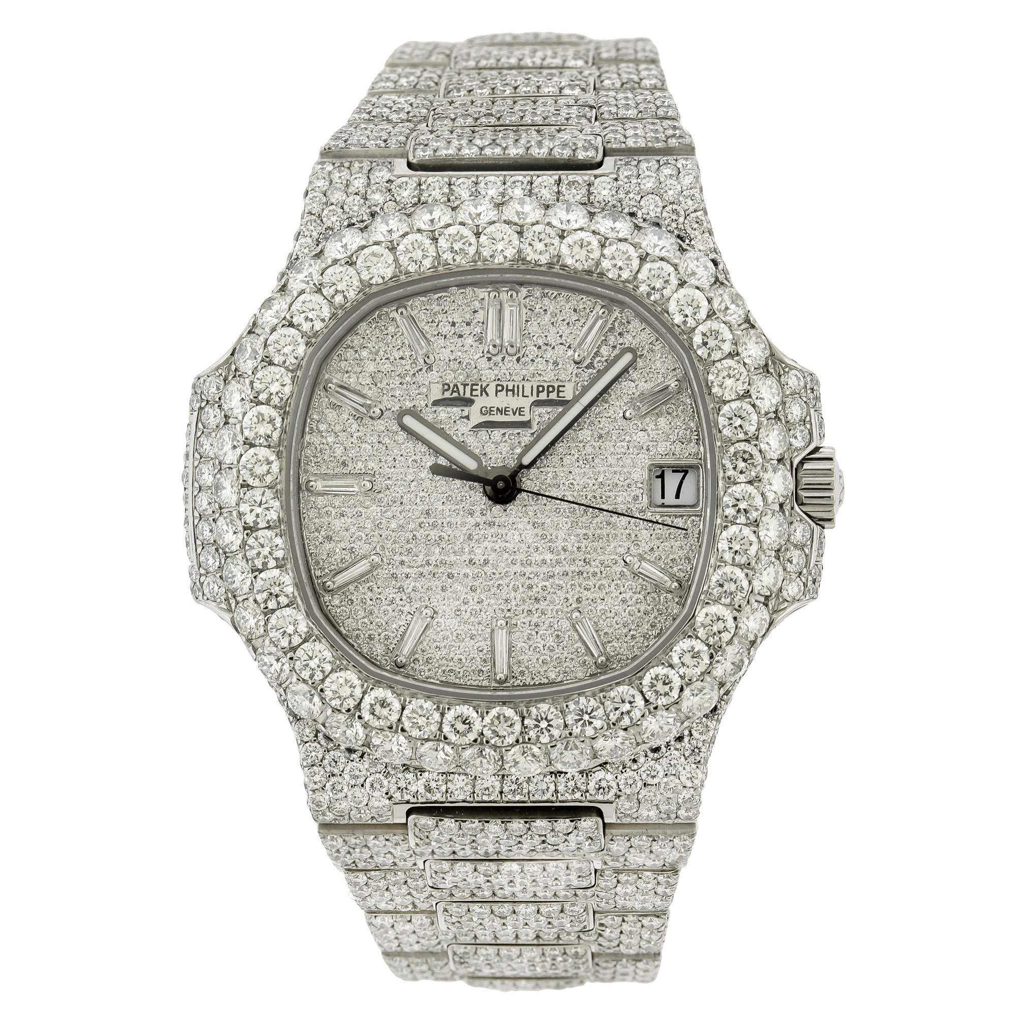 Patek Philippe Nautilus 5711 1A 40mm With 21.50CT Diamonds majorleaguejewelers