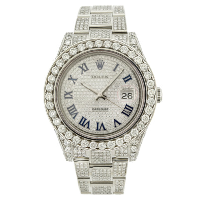 Rolex Datejust II Diamond Watch, 116300 41mm, Stainless Steel 15CT Diamonds