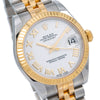 Rolex Datejust 178273 31MM White Dial With Two Tone Jubilee Bracelet