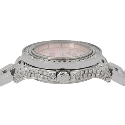 Breitling Colt Oceane 33MM With 4.75 Carat Stainless Steel Diamond Bracelet And Bezel