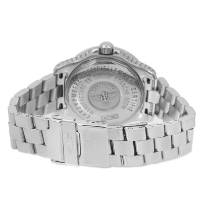 Breitling Colt Oceane 33MM With 4.75 Carat Stainless Steel Diamond Bracelet And Bezel