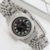 Rolex Datejust Diamond Watch, 26mm, Black Diamond Dial With Stainless Steel Jubilee Bracelet