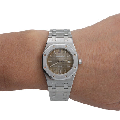 Audemars Piguet Royal Oak 56175TT 33MM Brown Dial With Stainless Steel Bracelet