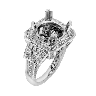 18K White Gold BJ6336R3 Women's Ring With 1.36 CT Diamonds