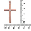 18K Rose Gold Unisex Cross Shaped Pendant