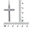 18K White Gold Unisex Cross Shaped Pendant