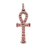 14K Rose Gold Unisex Cross Shaped Pendant