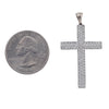 18K White Gold Unisex Cross Shaped Pendant