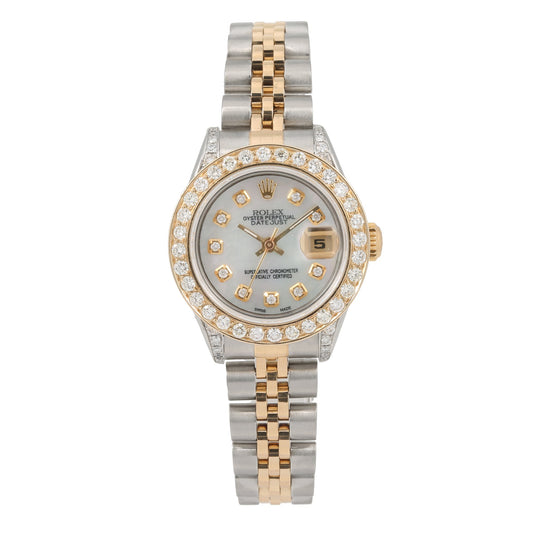 Rolex Datejust Diamond Watch, 26mm, Grey Diamond Dial Jubilee Two Tone Bracelet With 2.5 Carat Diamonds