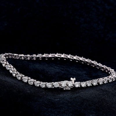 14K White Gold Women Bracelet