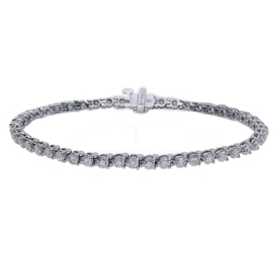 14K White Gold Women Bracelet