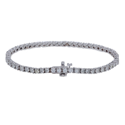 14K White Gold Women Bracelet