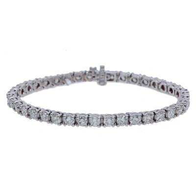 14K White Gold Women Bracelet