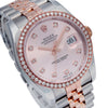 Rolex Datejust Diamond Watch, 116231 36mm, Pink Diamond Dial With 1.20 CT Diamonds