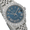 Rolex Datejust Diamond Watch, 31mm, Blue Diamond Dial With 2.95 CT Diamonds