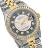 Rolex Datejust Diamond Watch, 16013 36mm, Black Diamond Dial With 1.20 CT Diamonds