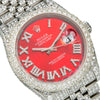 Rolex DateJust Diamond Watch, 116234 36mm, Red Dial With 13.75CT Diamonds