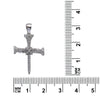 14K White Gold Cross Shaped Pendant