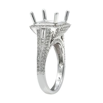 18K White Gold BJ4858C8 Women's Ring With 1.48 CT Diamonds