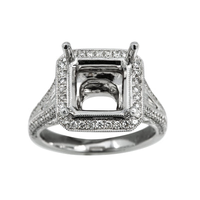 18K White Gold BJ4858C8 Women's Ring With 1.48 CT Diamonds