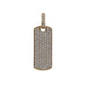 14K Yellow Gold Rectangular Shaped Pendant