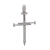 14K White Gold Cross Shaped Pendant